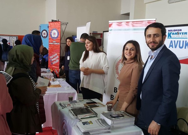 Nilüfer Kariyer Günleri'nde öğrencilere avukatlık mesleğini tanıttık